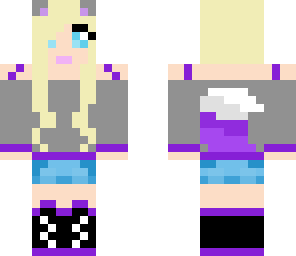 purple wolf girl