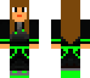 green teen girl