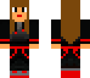 red teen girl