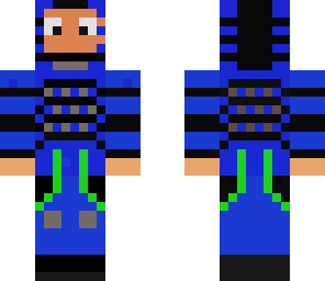 blue paintball guy