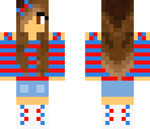 red blue girl