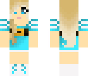 blue flower girl 