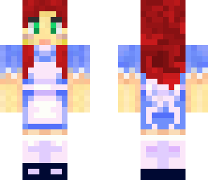 alice dress wif red hair