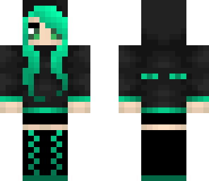 green hooded girl