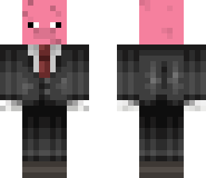 pig on a suit