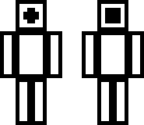 random black and white skin