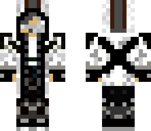 white black and grey teenage assassin