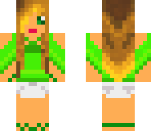 lime green girl