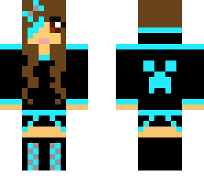 black and blue creeper hoodie