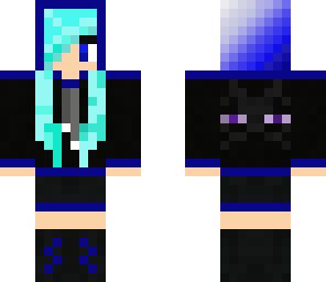 blue re colour of ender girl