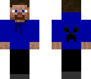 steve in creeper hoodie
