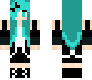 cute blue hair girl