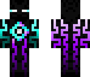 blue and purple cyborg