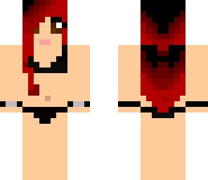 red lady bikini