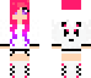 panda girl with headphones