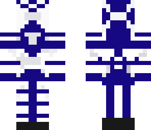 blue white