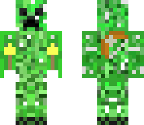 creeper whit a small bow and a golden arrow