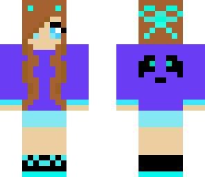blue black bear girl
