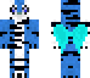 blue tiger with wings