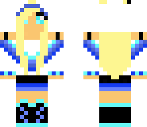 blue panda girl