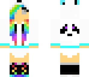 blind rainbow panda baby