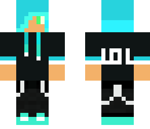 blue hair boy
