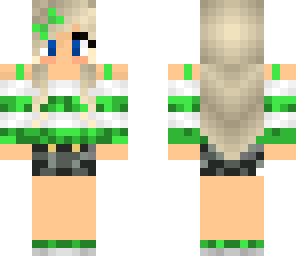 cute green girl