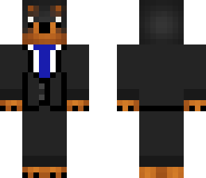 dog in a suit 'blue tie'