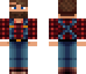lumberjack with suspenders - hair edited