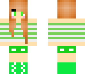 cute green girl