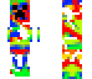 colorful creeper somewhat transparent