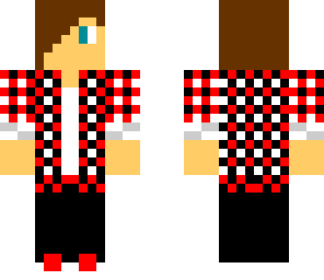 red shirt teen boy