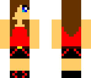 red teen girl