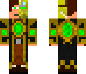 skin base with green eyes
