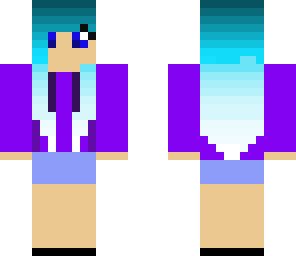 blue hair girl