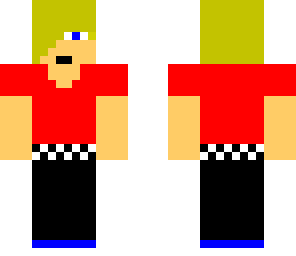blonde red tee