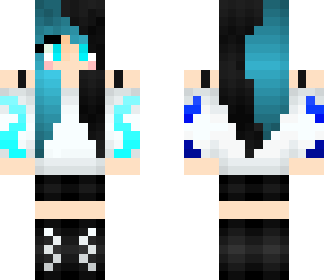cute blue girl