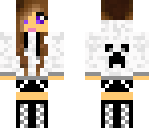 creeper hoodie girl with headphones