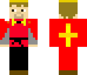 arthur with a cape and kroon