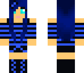 techno girl blue