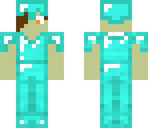 man in diamond armor