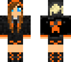 orange hoodie girl