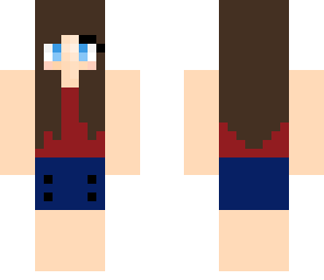 american flag girl