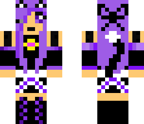 purple cat girl