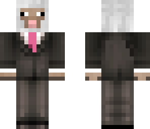 sheep with pink tie