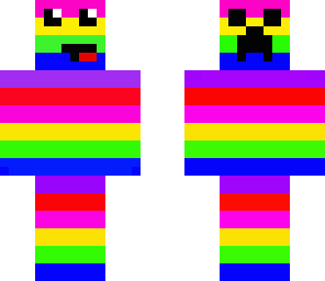 rainbow derp with watching creeper