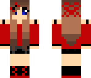 red cute girl edit