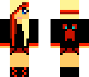 red teen girl