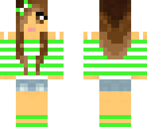 green stripe girl