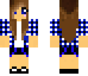 checkered blue girl
